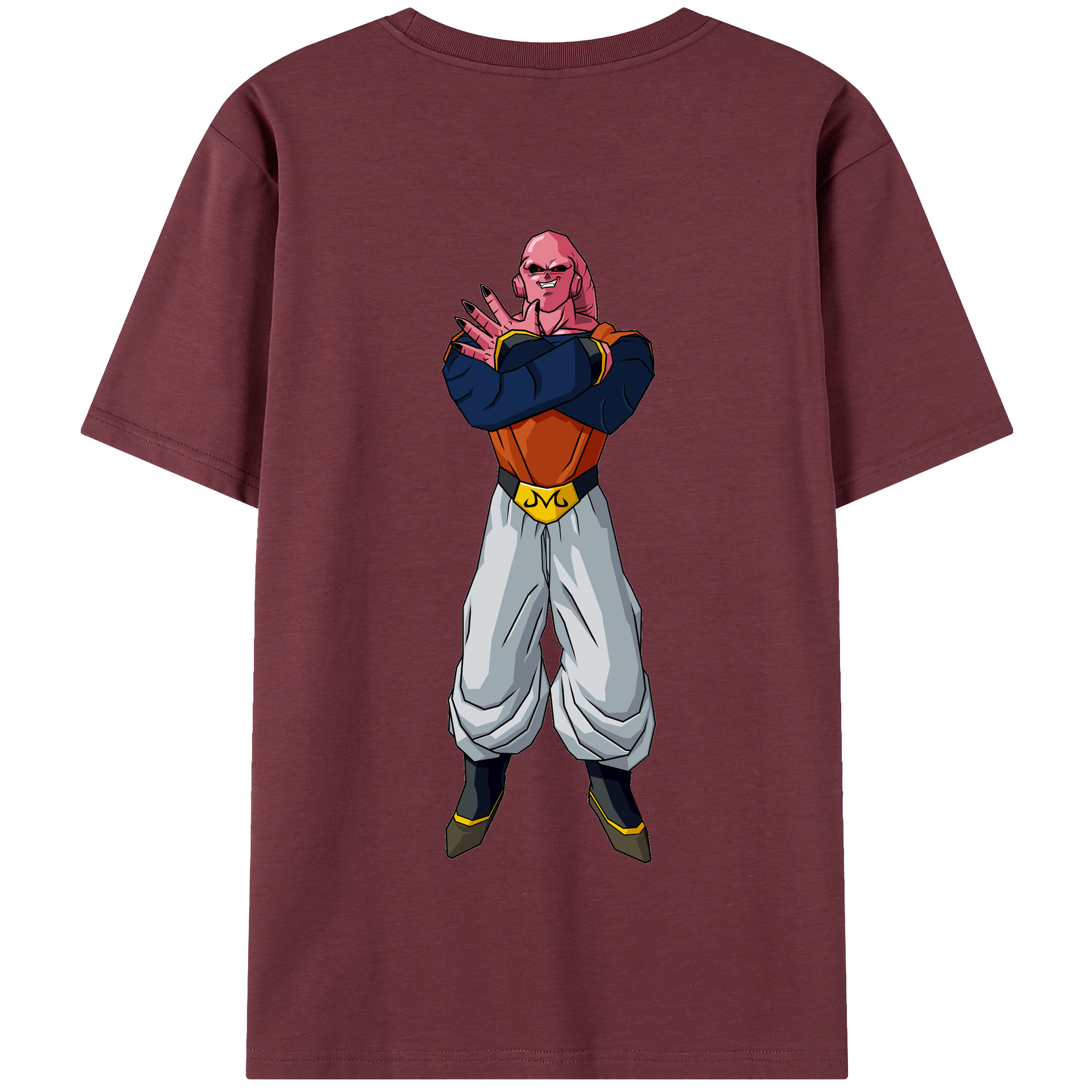 （画像用） ドラゴンボール 魔人ブウ DRAGON BALL Majin Buu 綿100％半袖Tシャツ（背面プリント）